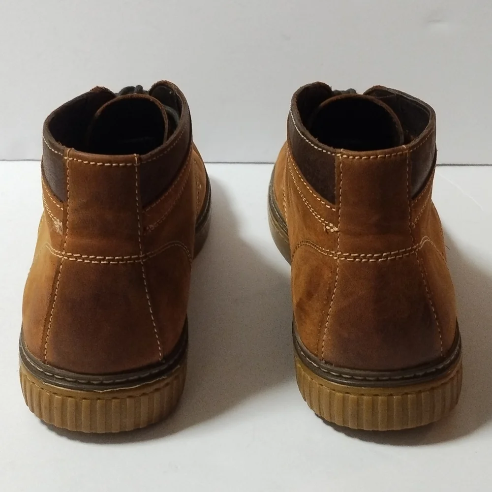 Johnston & Murphy Sheepskin Leather Wallace Chukka Boots Brown Mens 11M